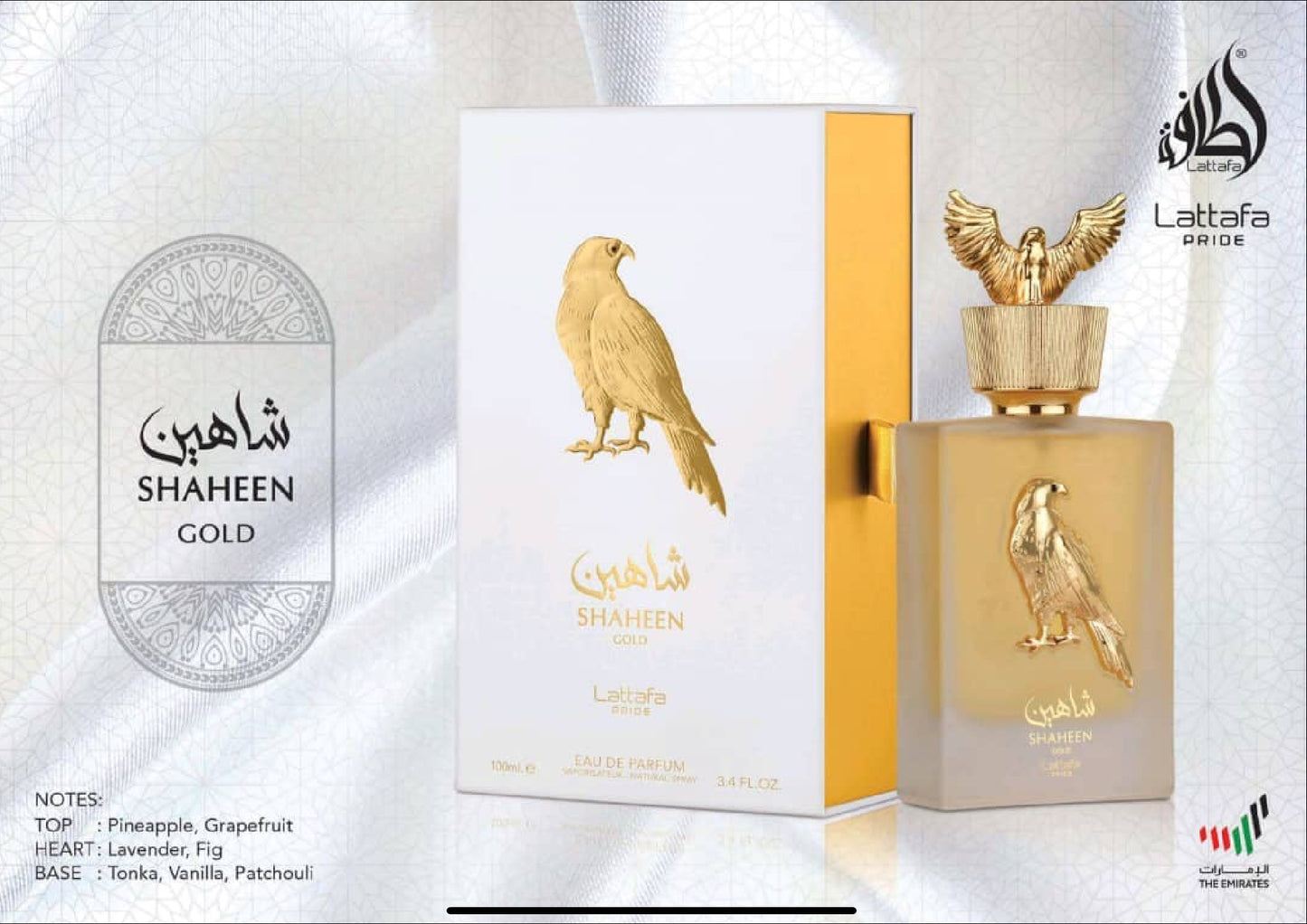 Lattafa Pride Shaheen Gold Eau de Parfum Unisex 100ml